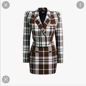 Ivy park plaid dress size M nwt